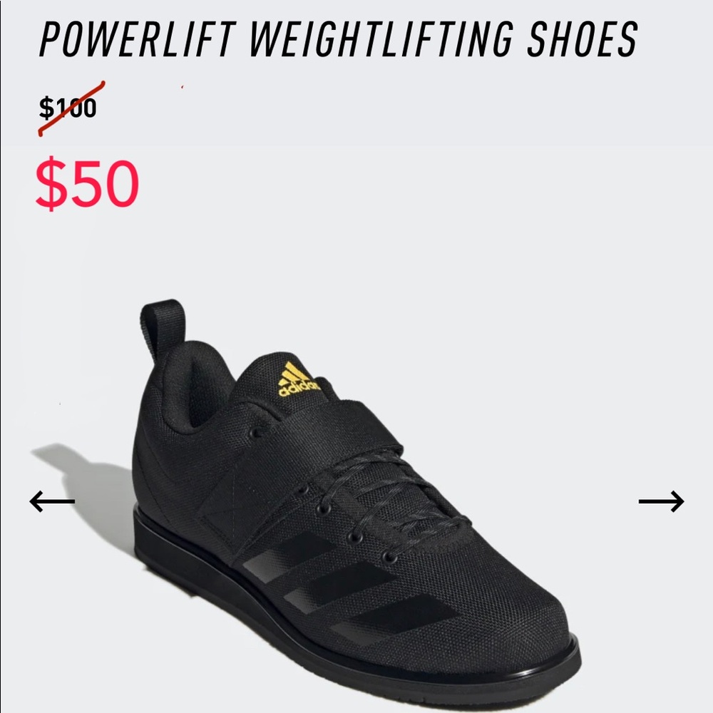 adidas Men's Powerlift 4 Training Shoes. Never worn. New without box or tags